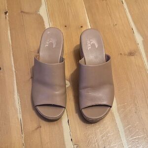 Sorel Women's Brown Open-Toe Mules